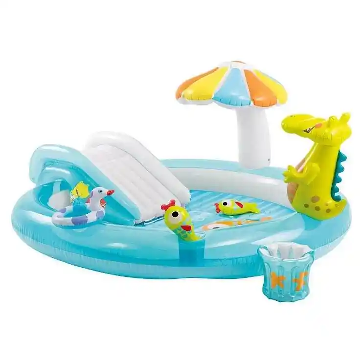 Sezónní Sleva Hrací centrum Intex 57129 s krokodýlem 203x173x89 cm