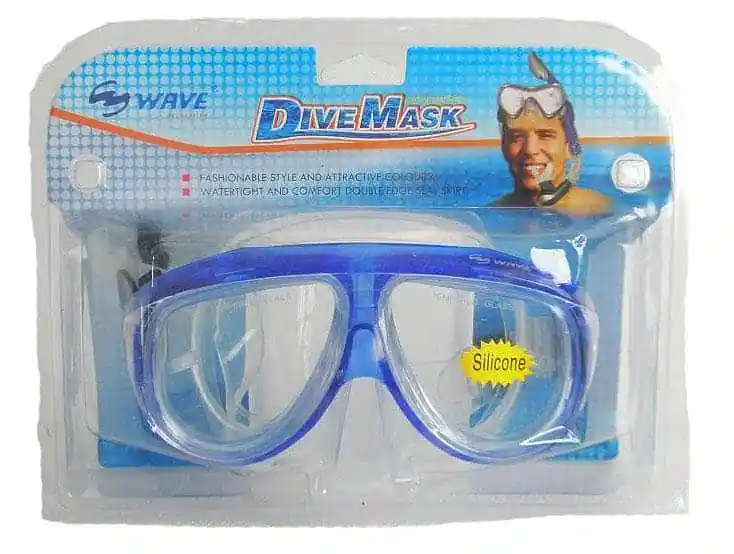 POTÁPĚČSKÉ BRÝLE WAVE SILICON SENIOR DOPRODEJ - modrá Speciální Cena