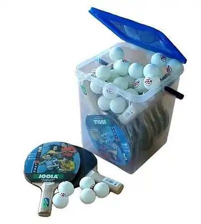 Levný Pálky na stolní tenis JOOLA SET BEDNA 14 ks + 30 míčků