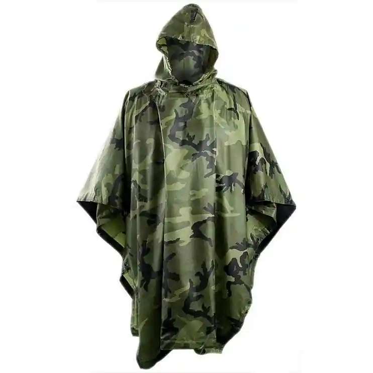 Pláštěnka PONČO EXTRA SILNÉ PVC 0078 - khaki, univerzální Tovární Cena