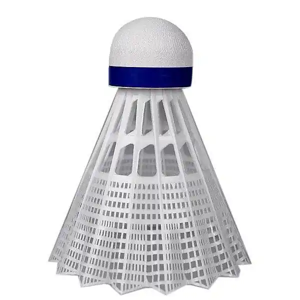 Cenově Výhodný Míček badminton profi - nylon modrý-sada6ks - bílá