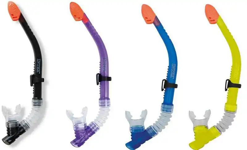 Autentický Šnorchl Intex 55928 FREE-FLO s ventilkem v.2 - fialová