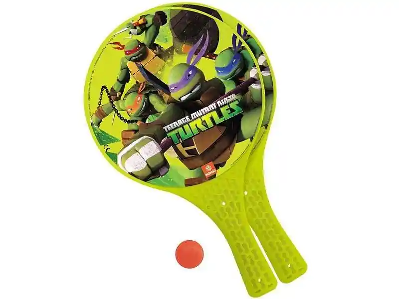 Nakupujte Hned Plážový tenis TURTLE MONDO barva žlutá velikost rakety 37x22,5cm - zelená