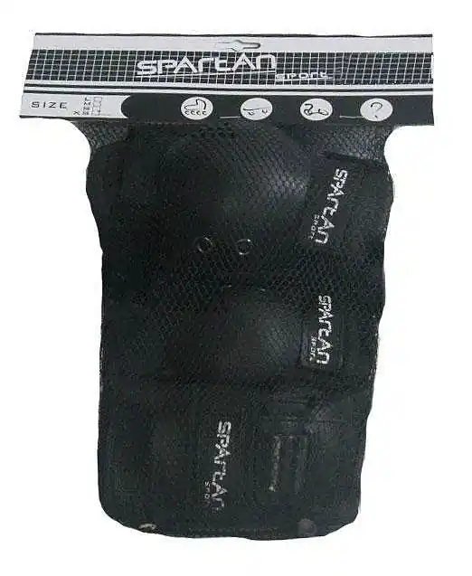 Chrániče In-Line Junior 271 SPARTAN -set3- velikost XS - černá, XS Vysoce Kvalitní