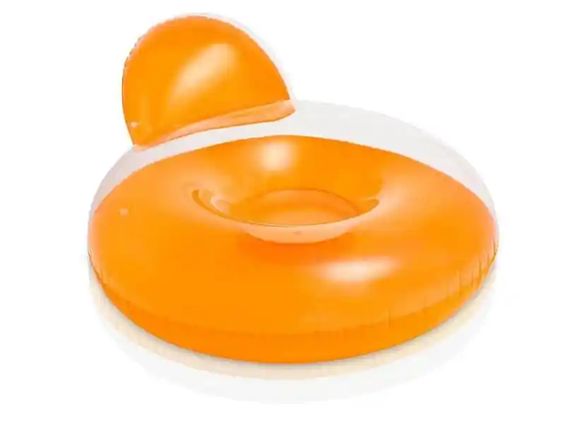 Vysoce Kvalitní Lehátko nafukovací INTEX 58889 137x122 - oranžová