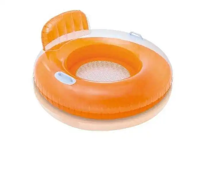 Sedátko nafukovací do vody Intex 56512 červené 102 cm - oranžová Nejlepší Volba