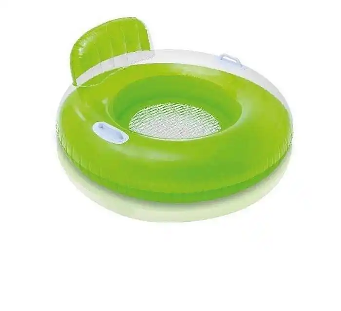 Sedátko nafukovací do vody Intex 56512 červené 102 cm - zelená Sleva