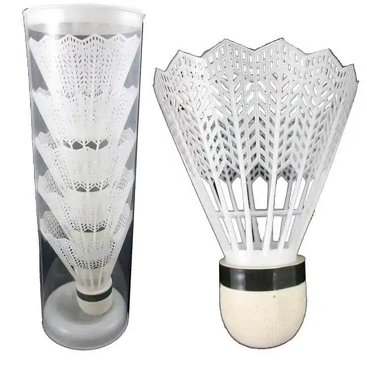 Cenový Hit Míček badminton TUBA 6ks 2710B - bílý - bílá