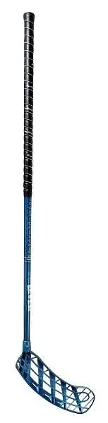 Florbalová hůl Unihoc Real Stick Levelround 95 cm - modrá, Pravá Rychlé Dodání