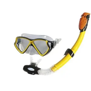 Vysoce Kvalitní Potápěčský set Intex AVIATOR JUNIOR SILICON 55960 - žlutá