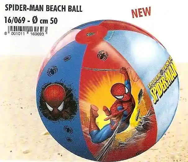 Nafukovací plážový míč Mondo Spiderman 50CM - červená/modrá Zlevněný