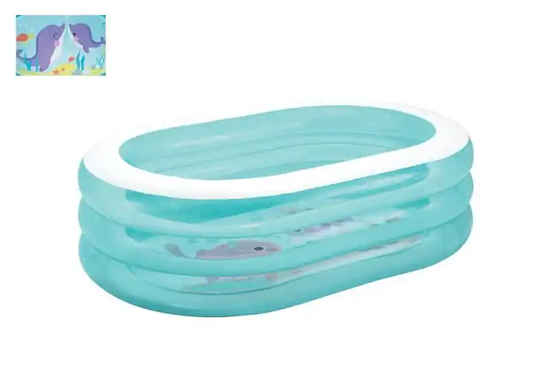 Bazén INTEX 57482 nafukovací OVÁL transparentní 163 x 107 x 46 cm Finální Výprodej