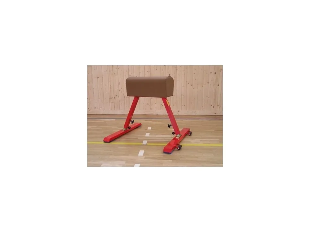 Ověřený Gymnastická koza nastavitelná výška 90 - 120 cm, kůže