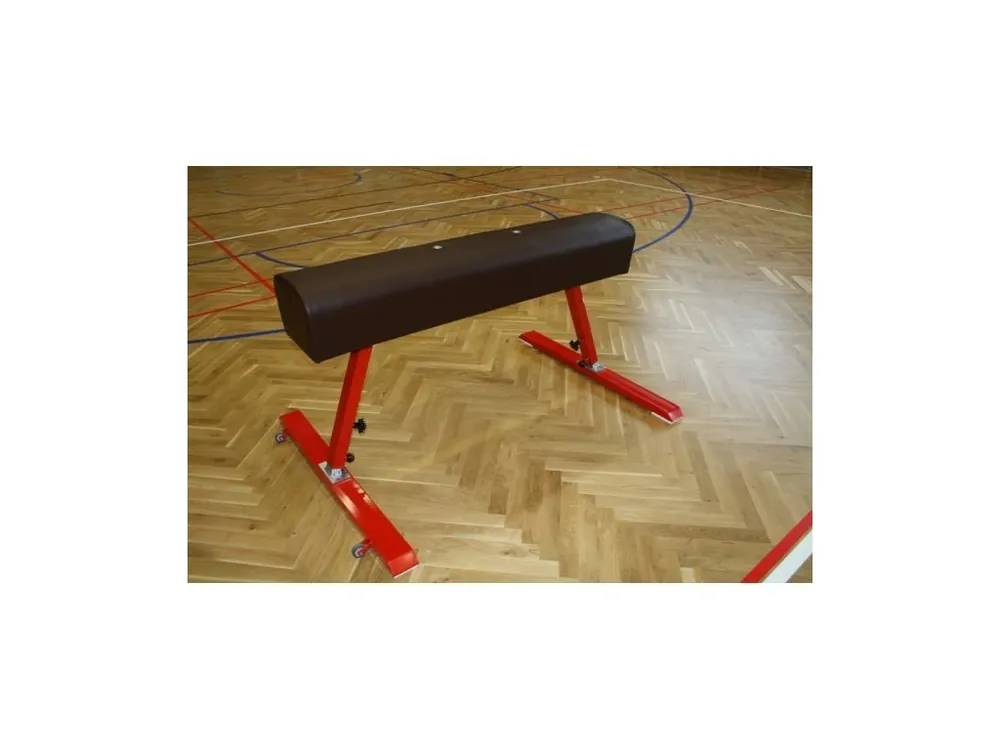 Akce Gymnastický kůň bez madel, umělá kůže, nastavitelná výška 90-120 cm