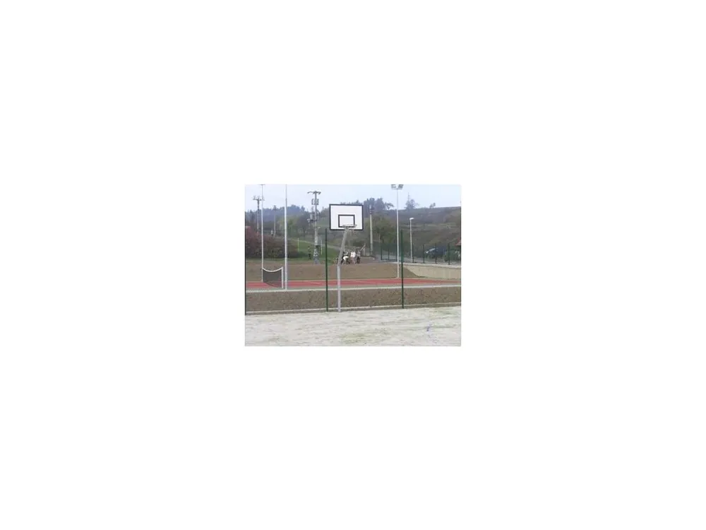 Basketbalová konstrukce streetball - exteriér (ZN), vysazení 1,2 m, na desku, CERTIFIKÁT Poslední Šance