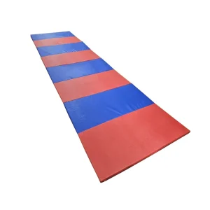 Skládací žíněnka modrá-červená 480x120x3cm 8-dílná Tovární Cena