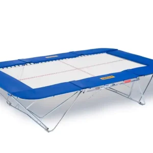 Aktuální Tréninková trampolína Master 13x13, 32mm vč. zvedacího vozíku na kolečkách "Safe & Comfort"