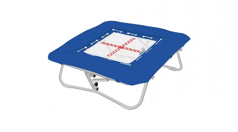 Minitrampolína - 112 x 112, ocelové pružiny, nylonové pásky Must-Have