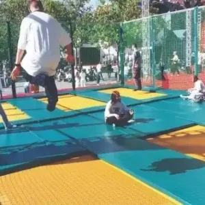 Speciální Cena Trampolínová sestava EUROTRAMP 4-pole (5,52x11,20 m) + schůdky 1