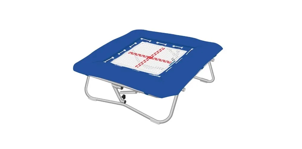 Cenový Hit Minitrampolína - 112 x 112, ocelové pružiny, tl.6mm