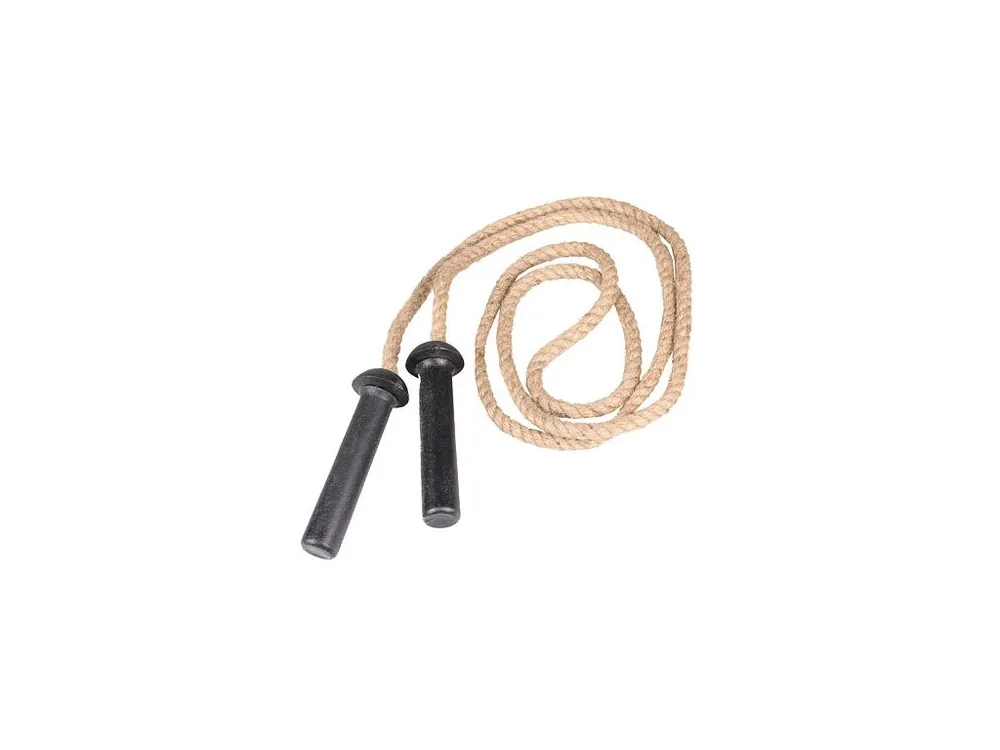 Jute rope jutové švihadlo, plastové ručky Oblíbený