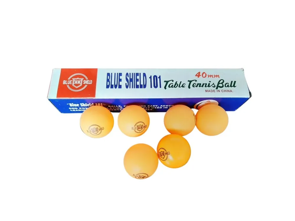 Míčky na stolní tenis SHIELD 101 - 40 mm 6 ks - oranžové Autentický
