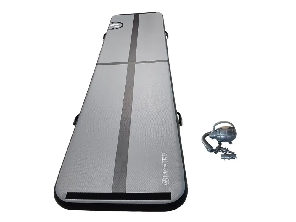 Akce Airtrack MASTER S-Pro nafukovací žíněnka 600 x 150 x 20 cm - antracit - černá