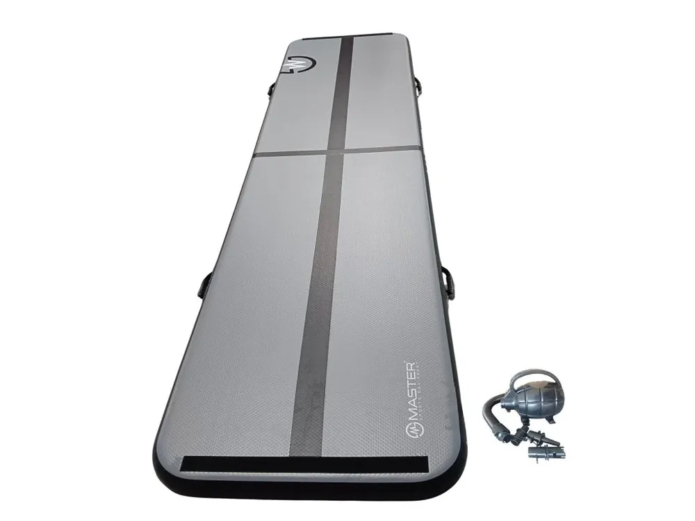 Airtrack MASTER nafukovací žíněnka 400 x 100 x 10 cm - antracit - černá Výprodej