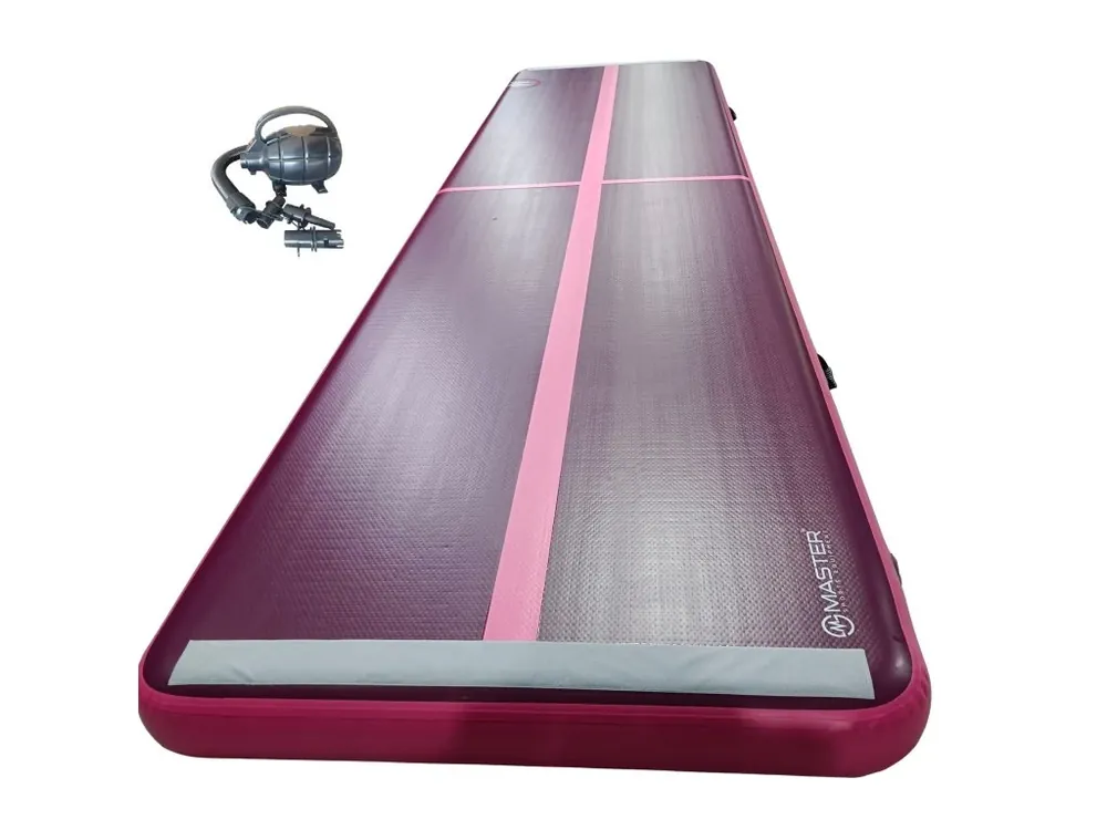 Nakupujte Hned Airtrack MASTER S-Pro nafukovací žíněnka 800 x 150 x 20 cm - fialová - růžová