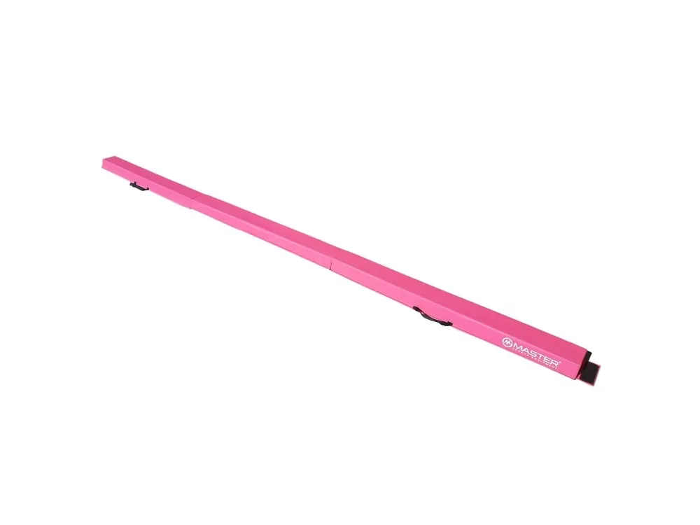 Gymnastická kladina MASTER 360 x 10 cm EVA skládací - růžová Zlevněný