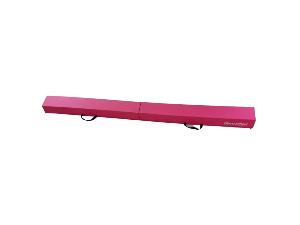 Gymnastická kladina MASTER 240 x 15 cm EVA skládací - růžová Hit Sezóny