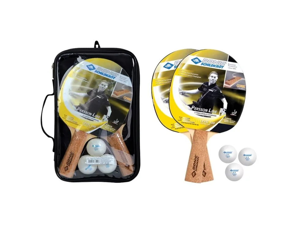 Nízká Cena Set na stolní tenis DONIC Persson 500 Kork