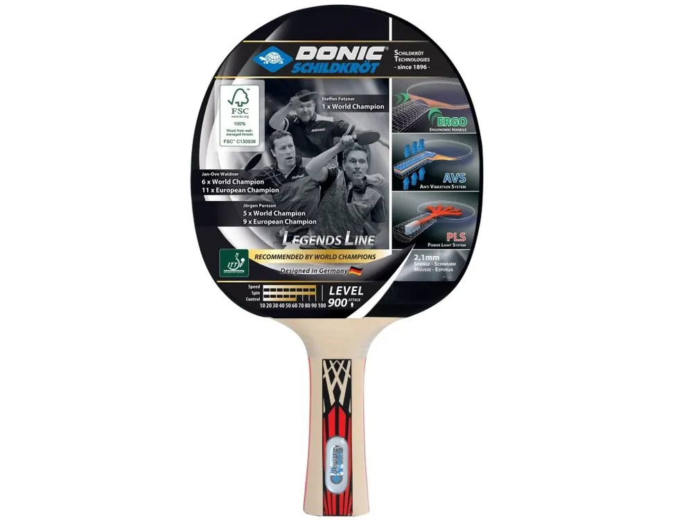 Pálka na stolní tenis DONIC Legends 900 FSC Nejprodávanější