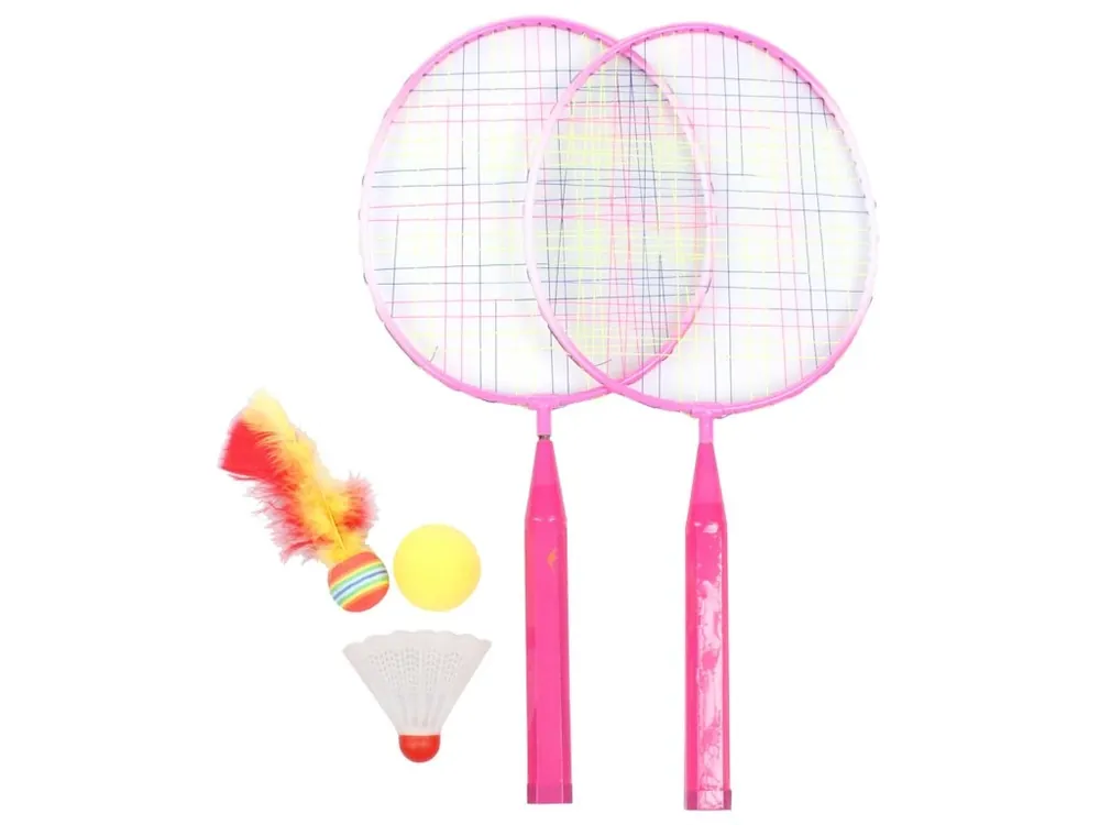 Training Set JR badmintonová sada růžová Dokud Zásoby Vydrží