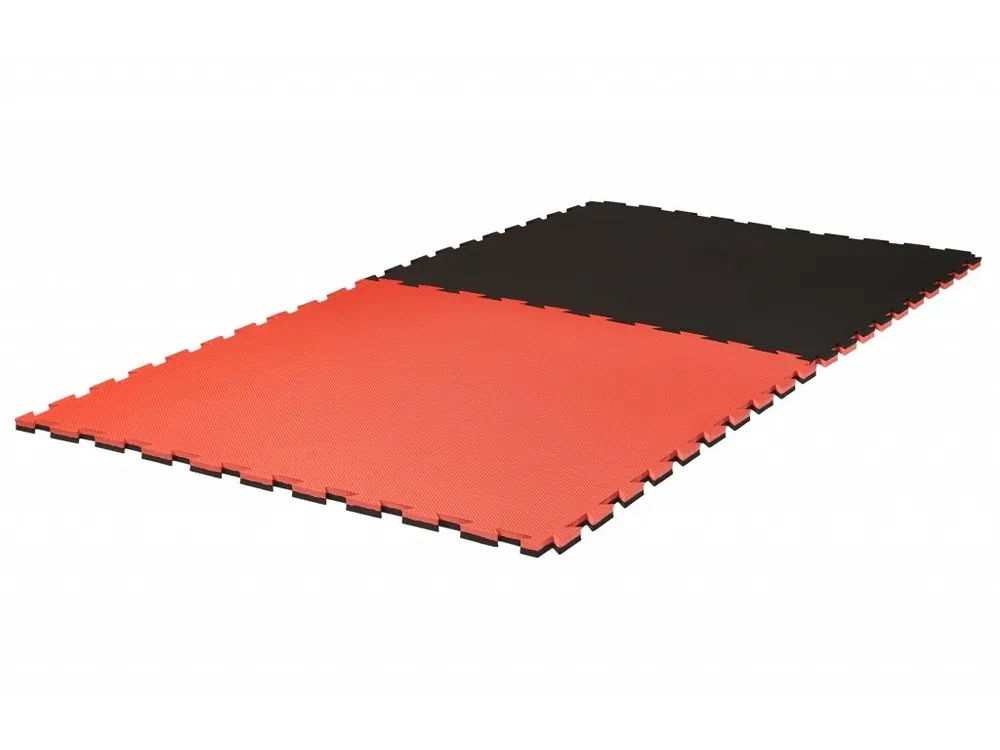 Tatami puzzle Crossline Grappling 1m x 1m x 2cm červeno-černá Kup Teď