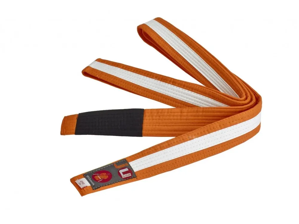 BRAZILIAN JIU JITSU dětský pás oranžovo-bílá Cenová Bomba