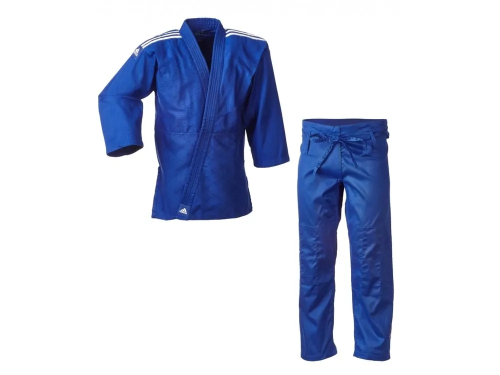 Sezónní Sleva ADIDAS KIMONO NA JUDO CLUB MODRÉ (J350)s bílými pruhy