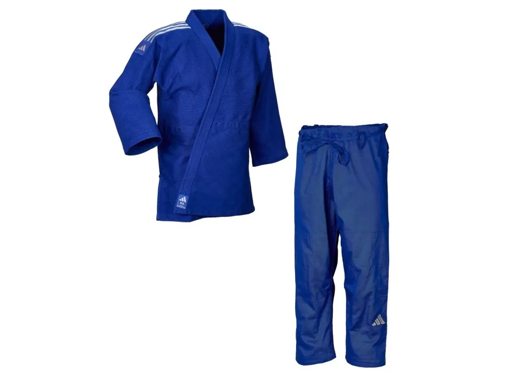 Must-Have JUDO KIMONO ADIDAS CONTEST J650 MODRÉ - stříbrné pruhy