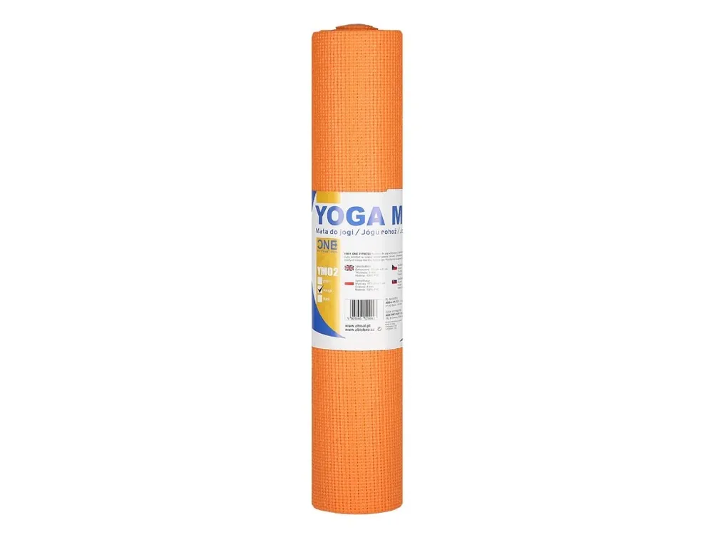 Nejprodávanější Podložka pro jógu ONE Fitness YM02 oranžová
