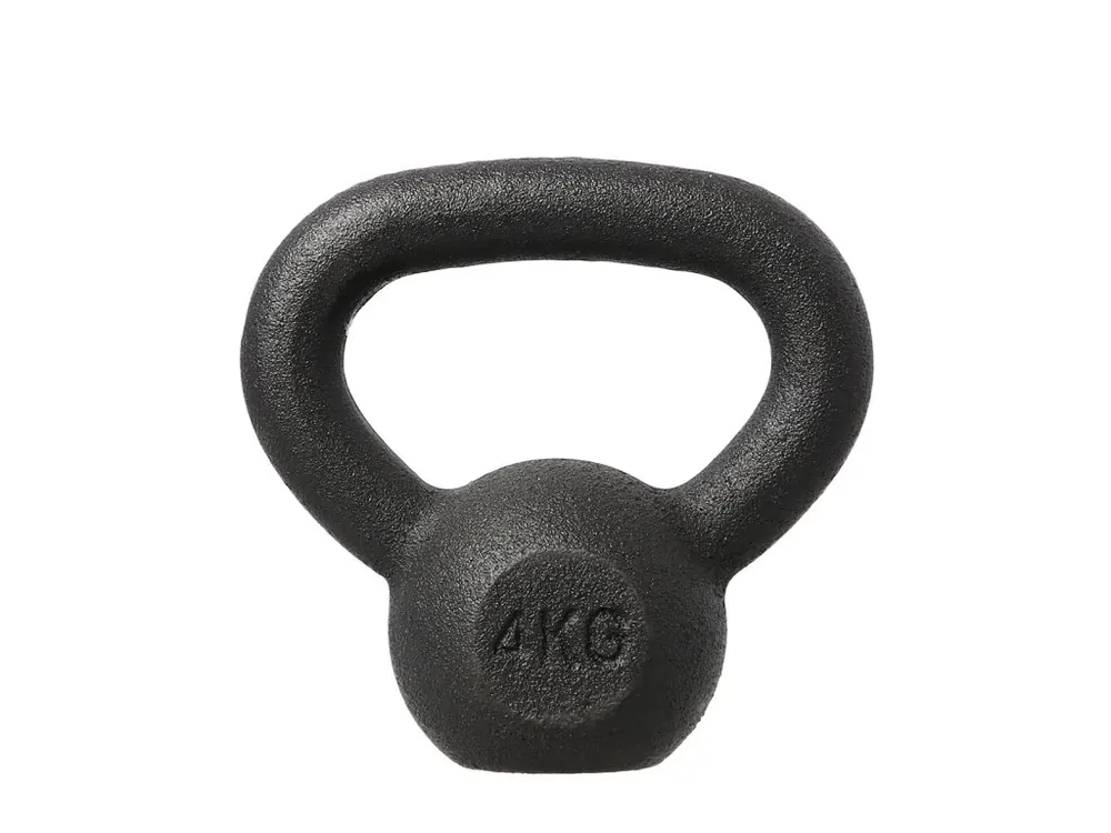 Akce Litinový kettlebell HMS KZG04 4 kg, černý