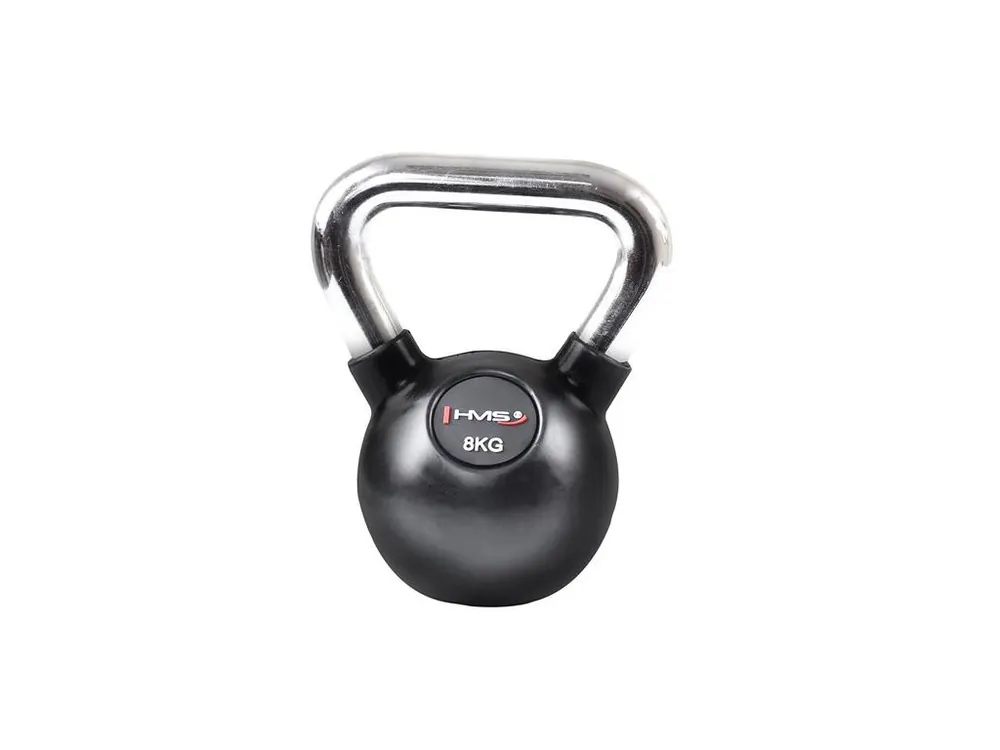 Vinylový kettlebell s chromovaným úchopem HMS KGC 8 kg Ihned K Objednání