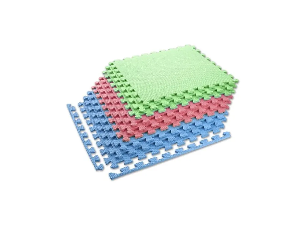Výhodná Nabídka Ochranná puzzle podložka ONE Fitness MP10 zelená-modrá-červená