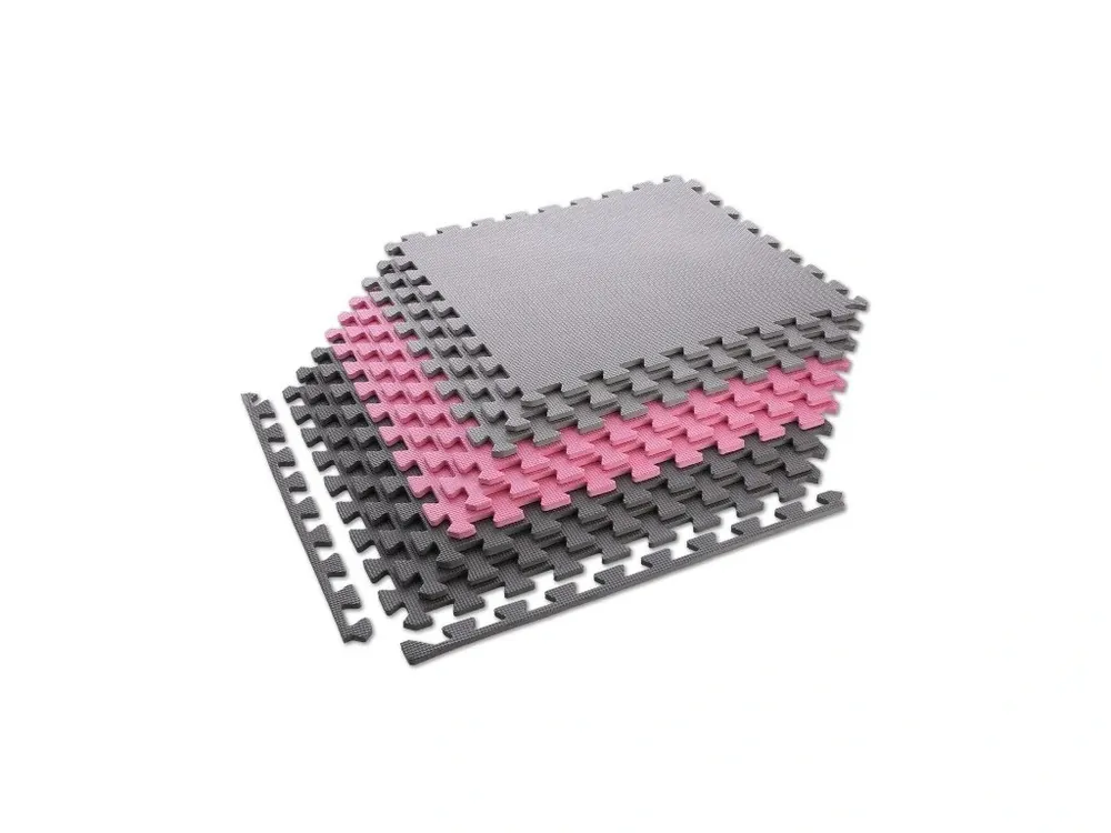 Ochranná puzzle podložka ONE Fitness MP10 růžovo-šedá Ihned K Objednání