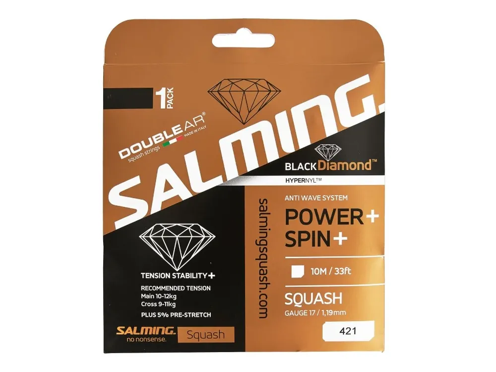 Časově Omezené SALMING Black Diamond String Single Black Single 10m