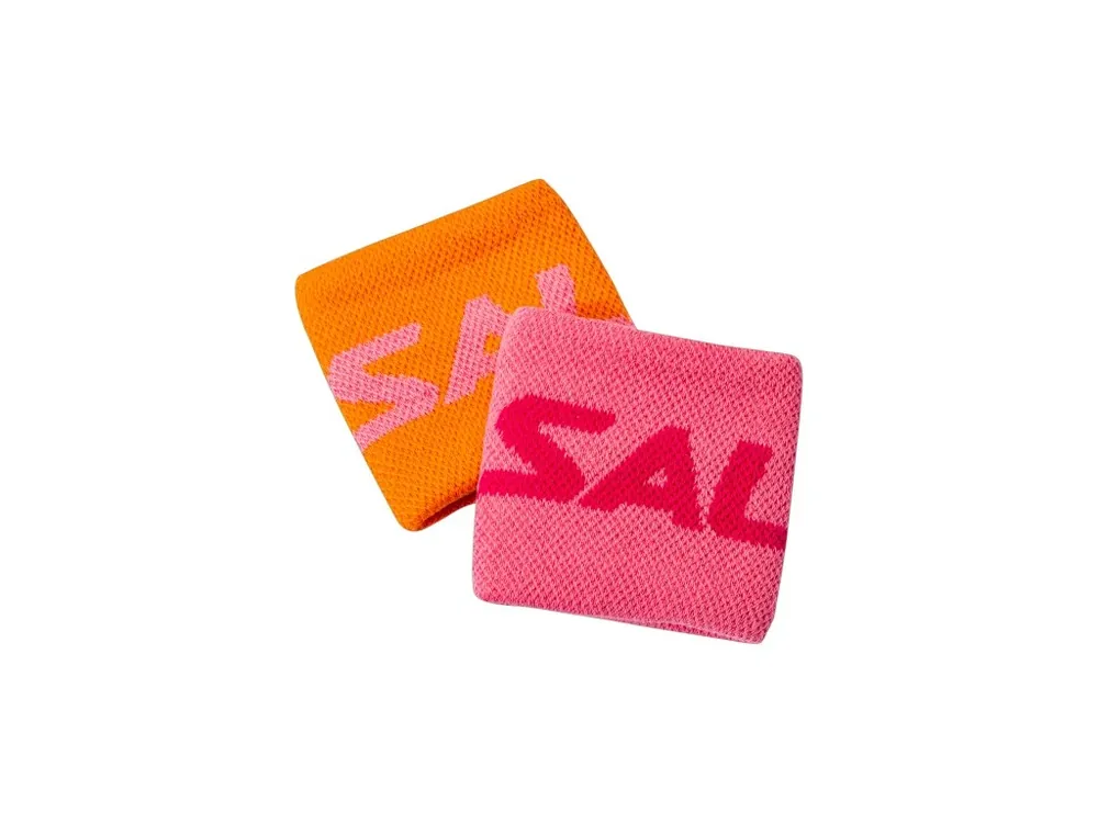 Víkendová Akce SALMING Wristband Short 2-pack Orange/Pink