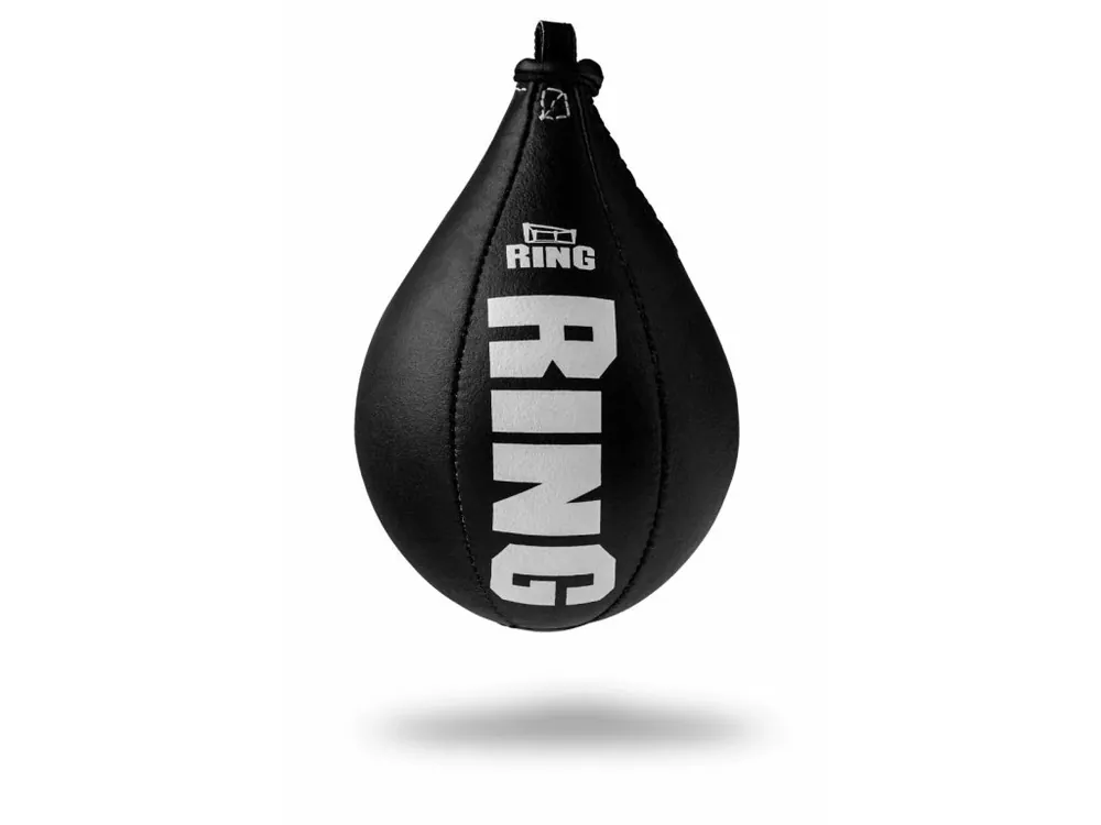 Boxovací reflexní hruška z pravé kůže, délka 33cm, průměr 20 cm RING SPORT Originální