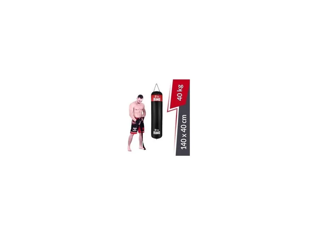 Pouze Dnes Boxovací pytel 140 x 40 cm 40 kg RING SPORT SUPER, záruka 3 roky