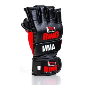 RING SPORT MMA rukavice Skaj černé Omezená Nabídka