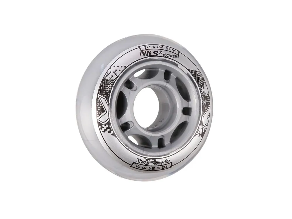 Rychlé Dodání KOLEČKA NILS EXTREME PU 70x24 ČIRÉ (4KS)