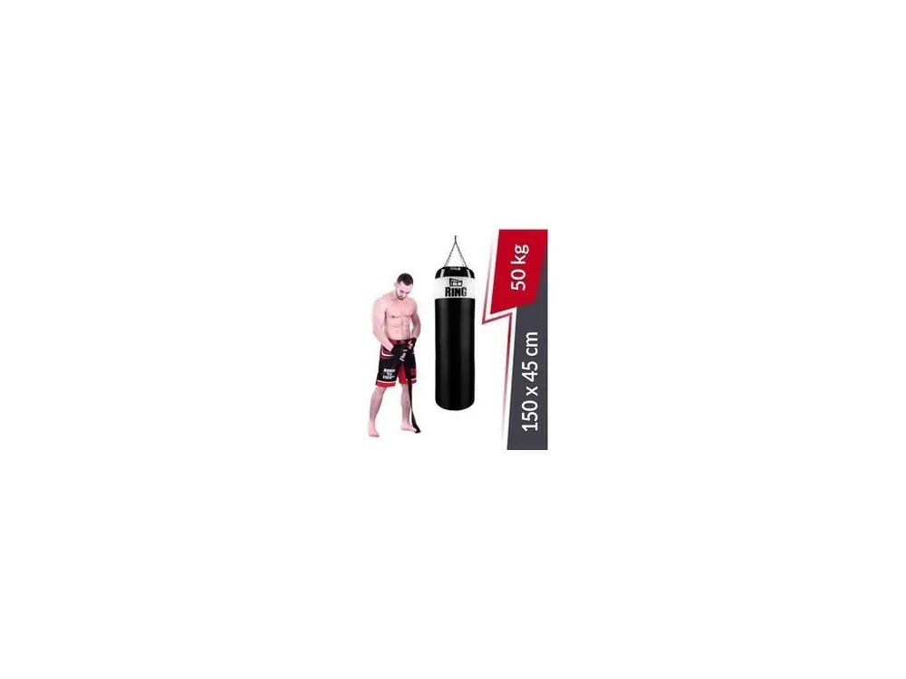 Boxovací pytel 150 x 45 cm 50 kg RING SPORT KOLOS, záruka 3 roky, bílý Dokud Zásoby Vydrží